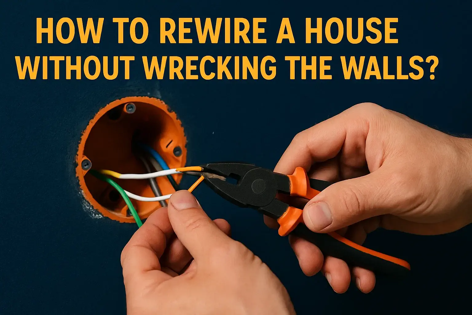 How to Rewire a House Without Wrecking the Walls