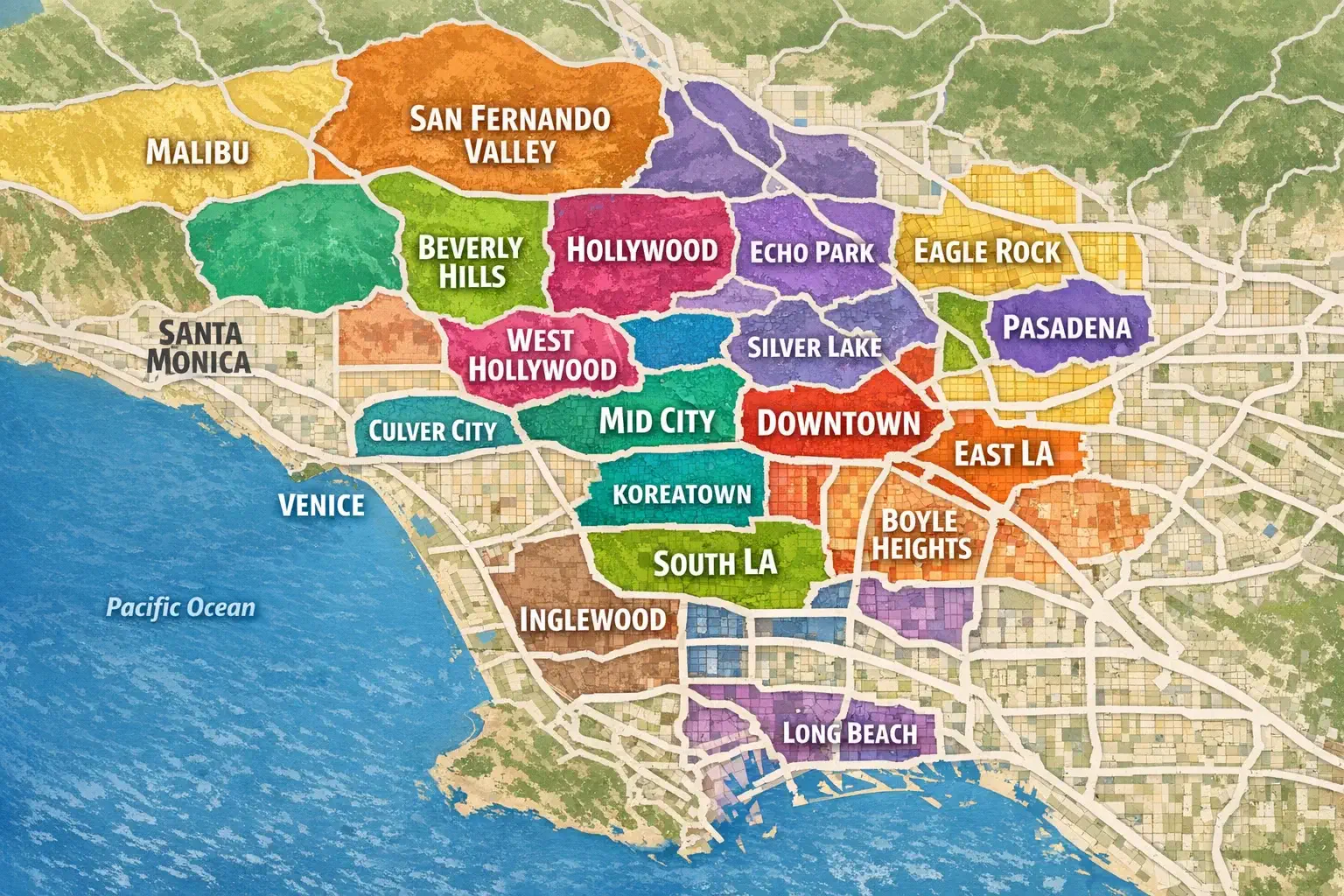 Service Areas - LA